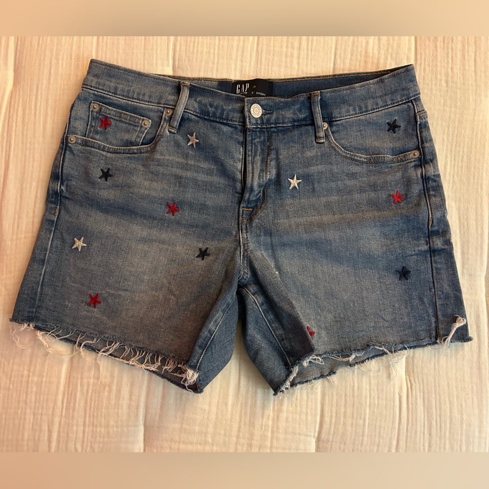 GAP Blue and Red Star Shorts